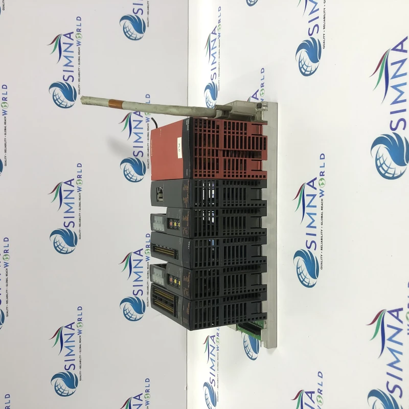 Mitsubishi PLC rack with modules, likely Mitsubishi MELSEC system thumbnail 6